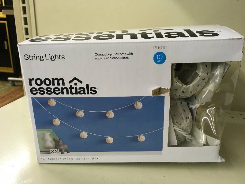 ROOM ESSENTIALS STRING LIGHTS, RETAIL $14.99