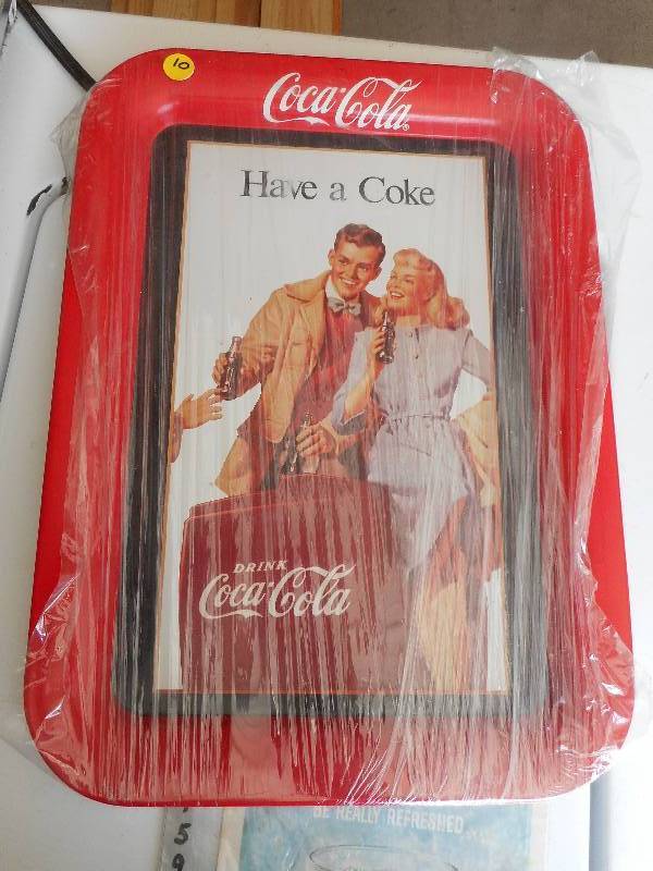 Collectible Coke Tray and AD