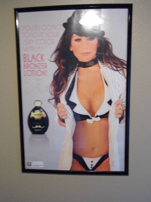 lot 27 image: Lot of 7 Framed Tanning Posters