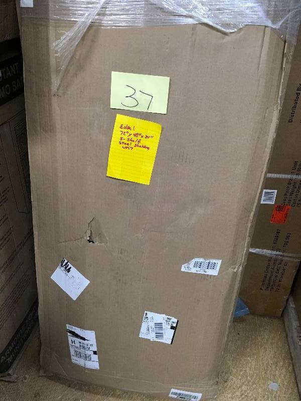 Edsal 72in. X 48 in. x 24 in 5-Shelf Steel Shelving Unit open box not used