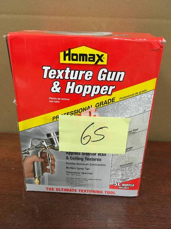 Homax Pro Gun and Hopper for Spray Texture Repair not used