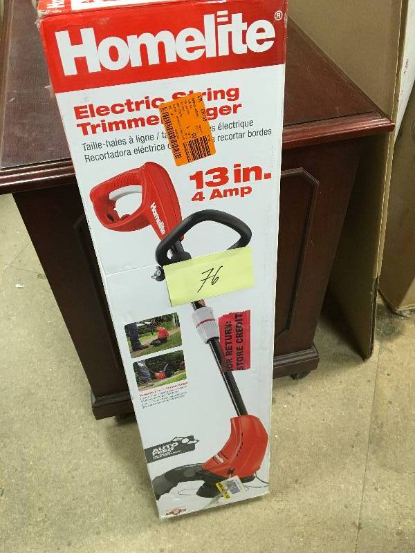 Homelite 13 in. 4 Amp Electric String TrimmerEdger
