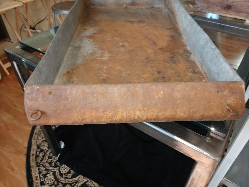 lot 72 image: Primitive Galvanized Sleigh