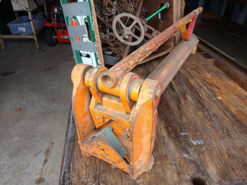 lot 84 image: Pipe Cutter, Antique Chains, Casters