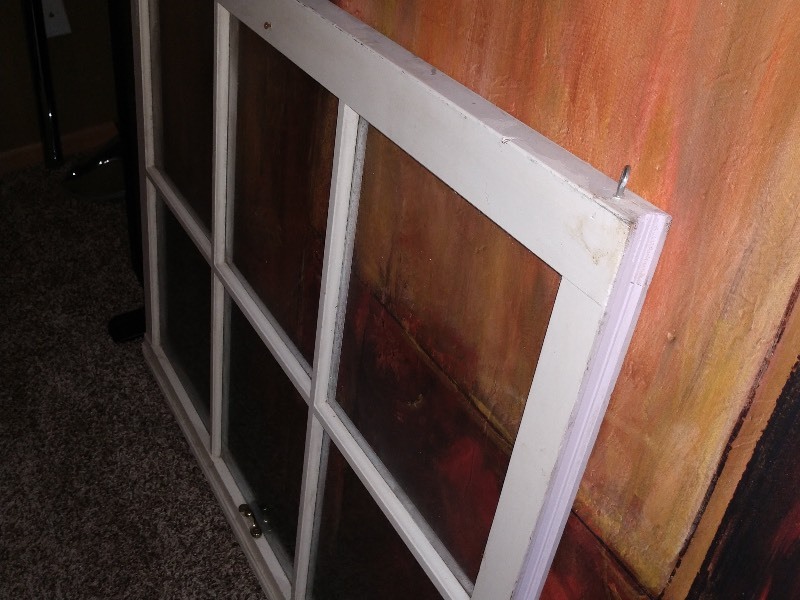 lot 130 image: Vintage Salvaged 6 Panel Window