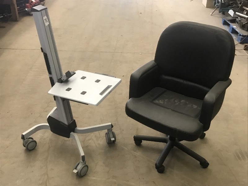 Lot Of (1) Rolling Adjustable Offic...