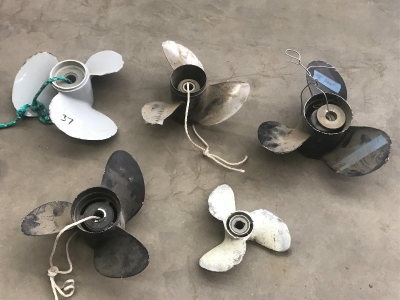 Lot Of (5) Assorted Boat Motor Prop...