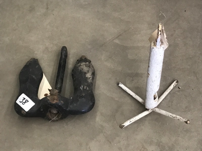 Lot Of (2) Boat Anchors ...