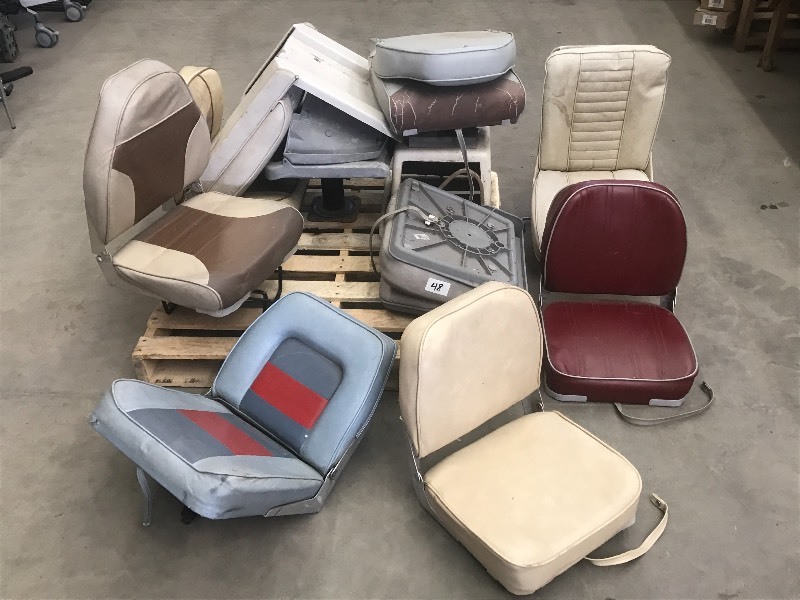 Pallet Lot Of Assorted Marine Seats...
