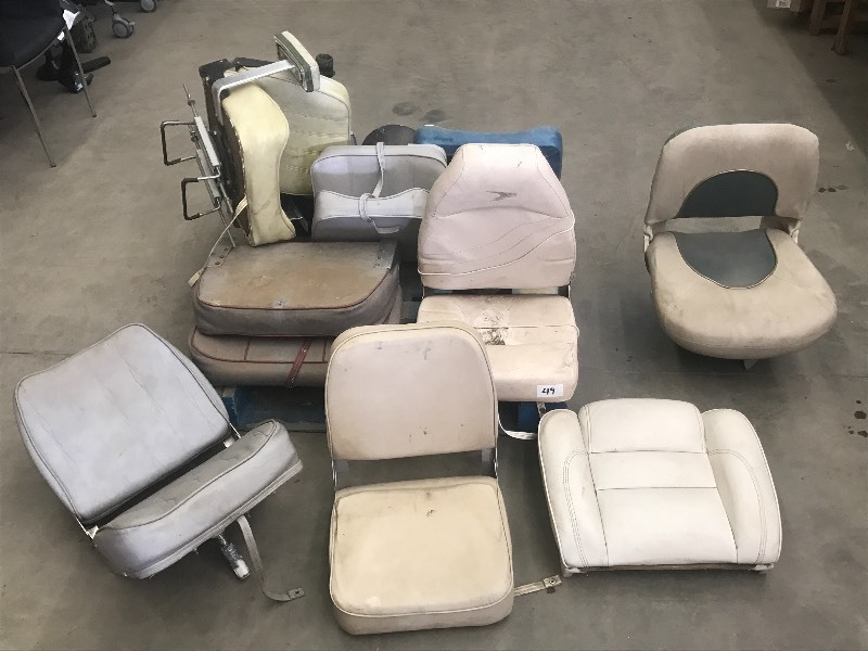 Pallet Lot Of Assorted Marine Seats...