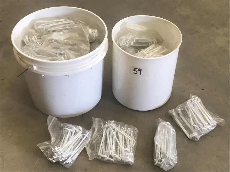 (2) Buckets Of Assorted Peg-Board H...