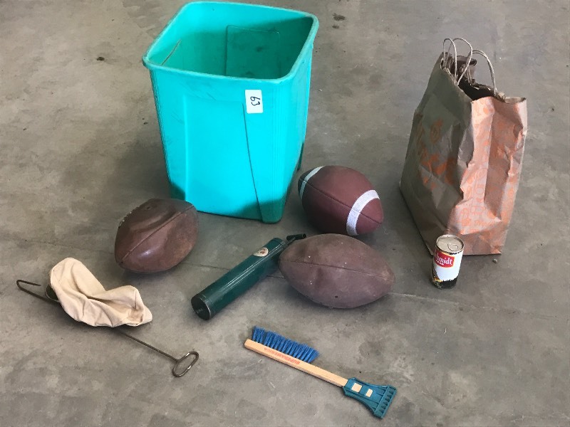 Lot Of Assorted Sports Balls, Gara...