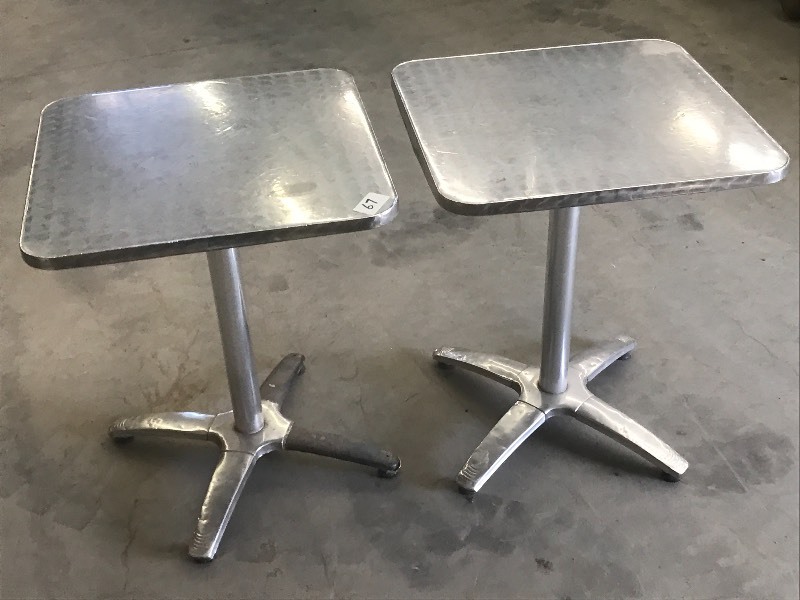 (2) 2x2 Aluminum-Wrapped Bar Tabl...
