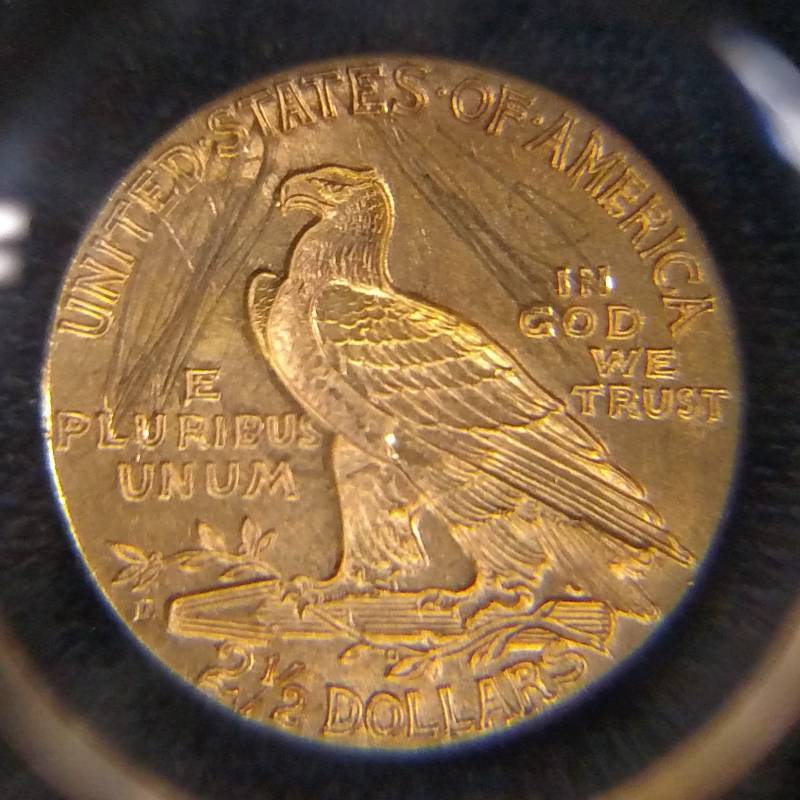 1925 D Indian Head 2 12 Dollar Gol...