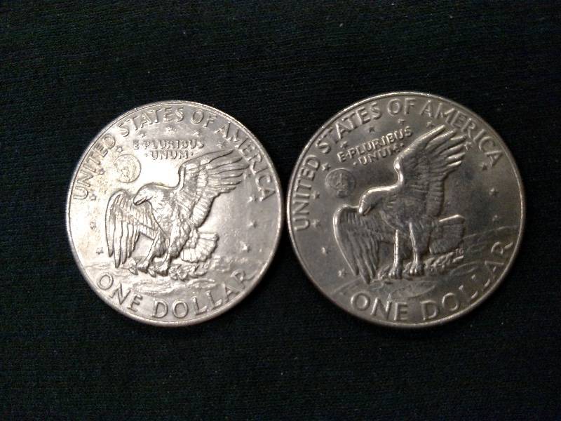 1974 & 1974 D Eisenhower Dollars...