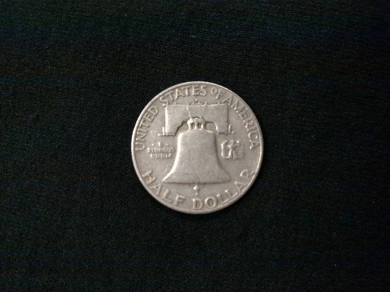 1952 D Franklin Silver Half Dollar...