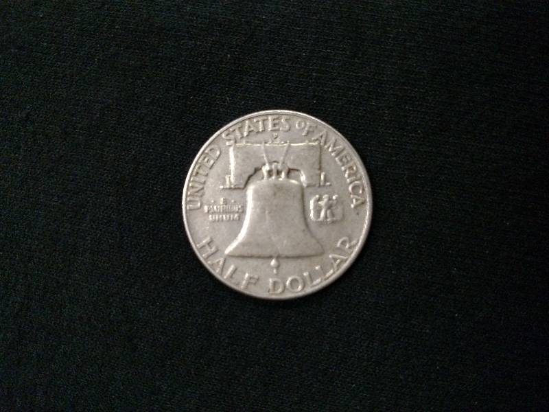 1954 D Franklin Silver Half Dollar...
