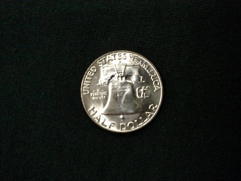 1958 D Franklin Silver Half Dollar...