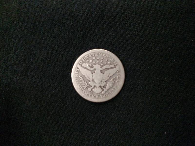 1908 D Barber Silver Quarter...