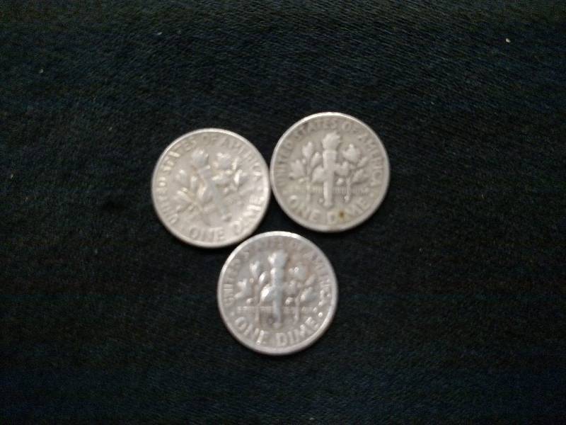 1951, 1952 D, & 1953 D Roosevelt Si...