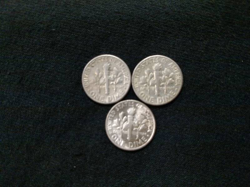 1954, 1956, & 1957 Roosevelt Silver...