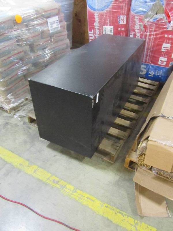 lot 32 image: Stack-On Armorguard 18-Gun Fire Rated Safe with Electronic Lock and Door Storage, Black