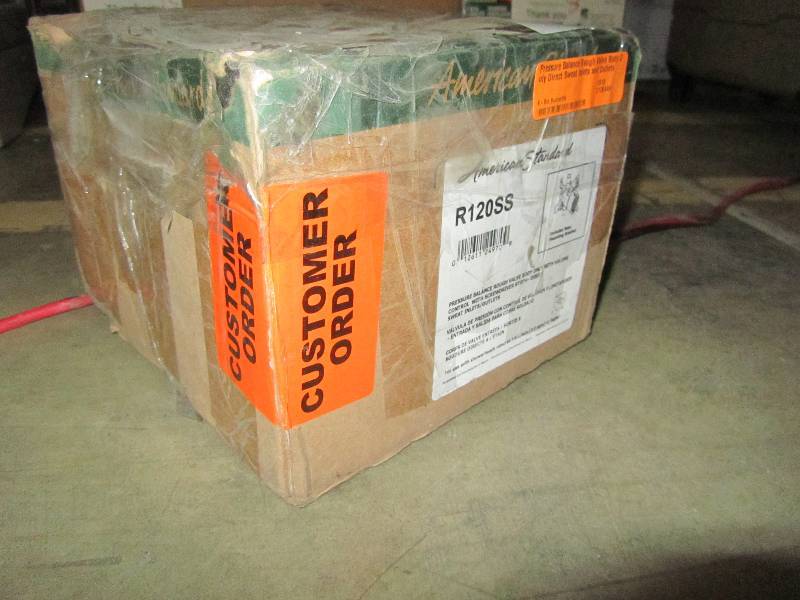 lot 55 image: American Standard Pressure Balance Rough Valve Body Only Direct Sweat Inlets and Outlets with Screwdriver Stops