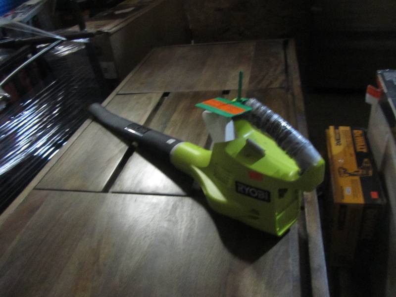 lot 69 image: Ryobi ONE 120 MPH 18-Volt Lithium-Ion Cordless Hard Surface Leaf BlowerSweeper - Battery and Charger Not Included