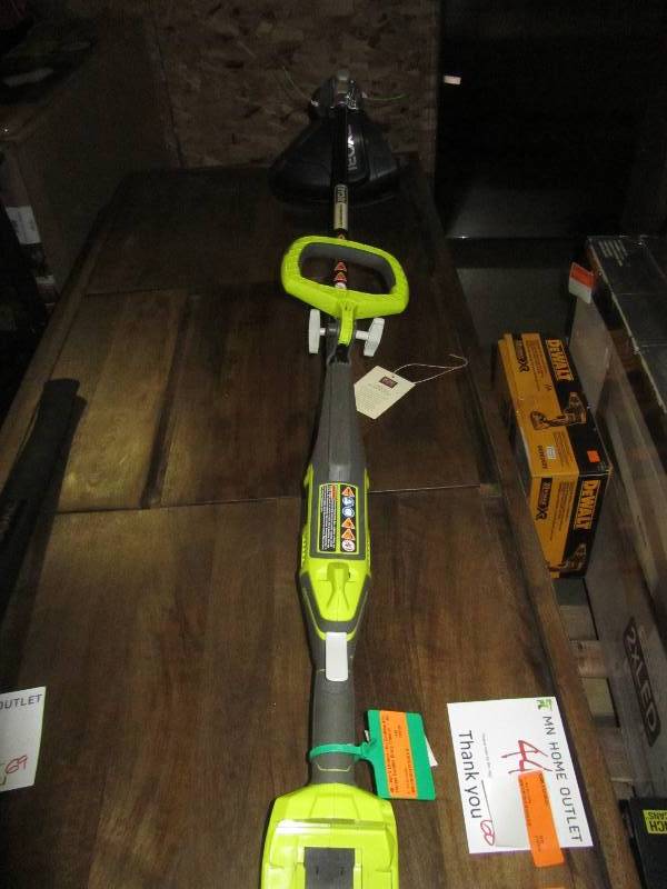 lot 70 image: Ryobi 40-Volt X Lithium-Ion Cordless Attachment Capable String Trimmer - Battery and Charger Not Included