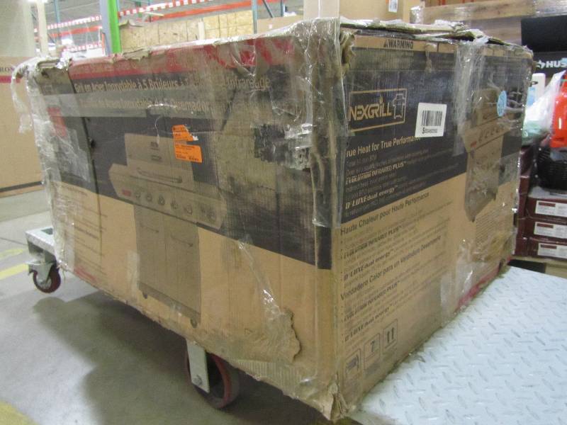 lot 93 image: Nexgrill Evolution 5-Burner Propane Gas Grill in Stainless Steel with Side Burner and Infrared Technology