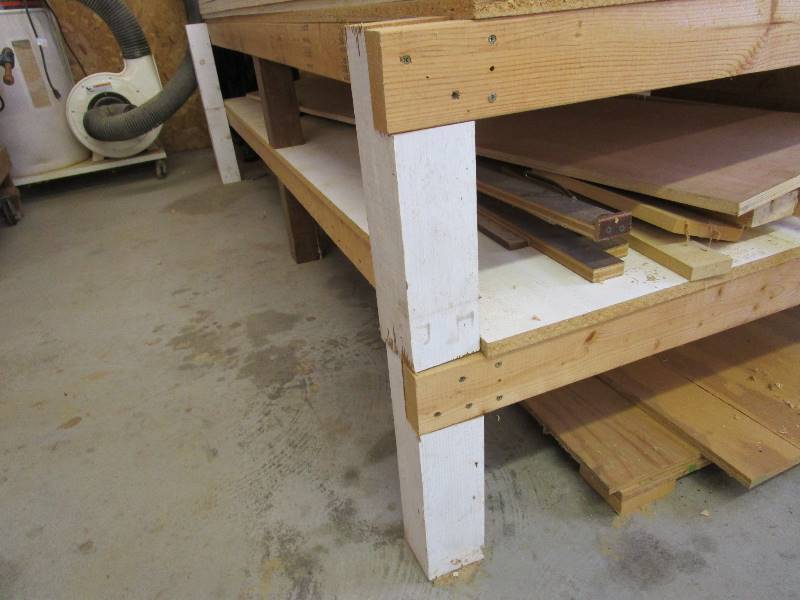 lot 129 image: Wood Work Table 4 X 8 X 29