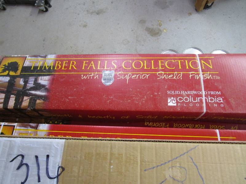lot 10 image: (26) Boxes Hardwood Flooring (1) Box of Ends