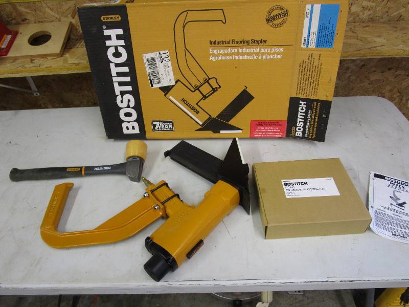 Bostitch Hardwood Flooring Nailer No Reserve Shop Tools