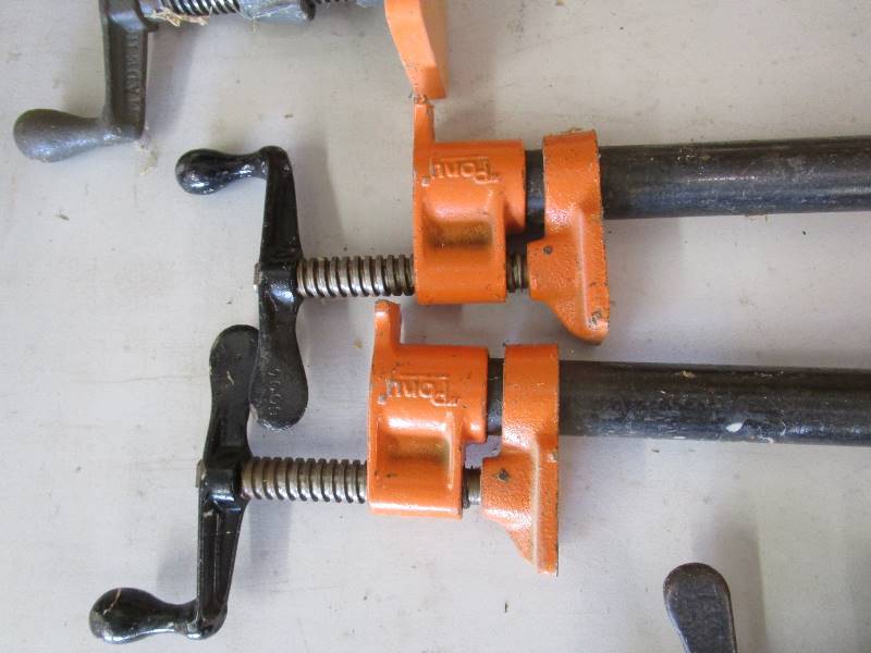 lot 89 image: (4) 4   (2) 3 Bar Clamps