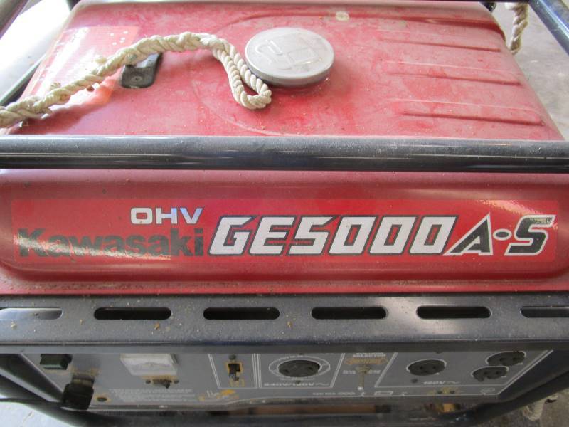 lot 2 image: Kawasaki GE 5000 A-S Generator