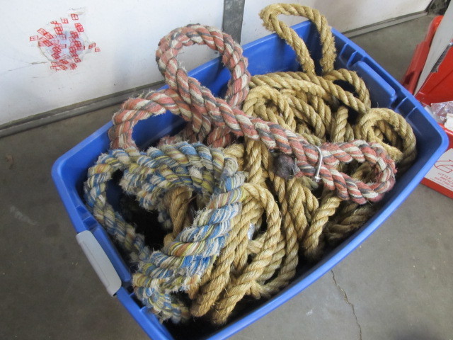 lot 92 image: 3 Heavy Duty Tow Ropes