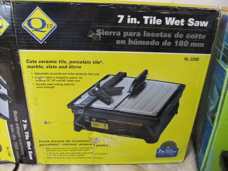 lot 133 image: Lot of 3 QEP 7 Tile Saws