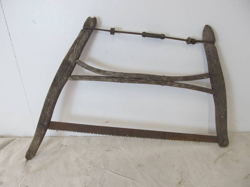 lot 134 image: Antique S.H. CO Buck Saw