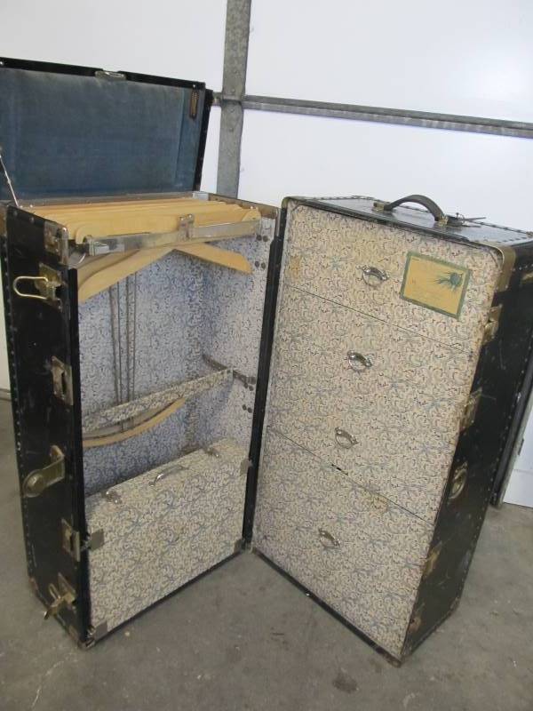 lot 147 image: Wonderful Complete Original Antique HARTMANN Steamer Trunk