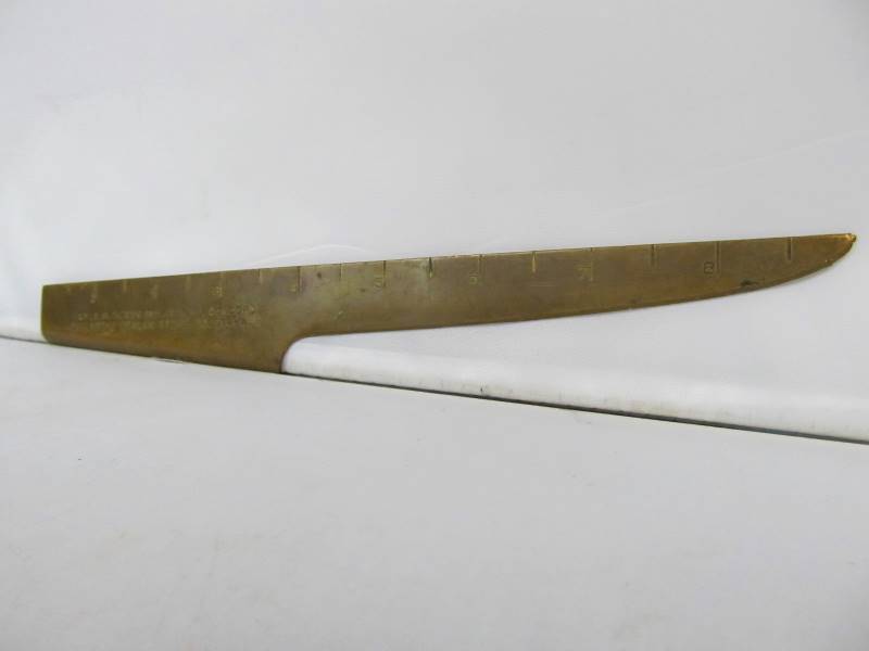 lot 158 image: Original Brass 1920s Firestone Tire Dealer Advertising Letter Opener