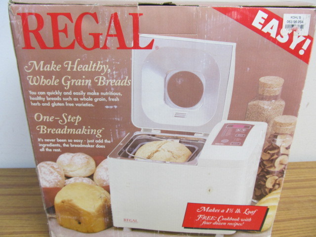 lot 160 image: NEW IN BOX Regal Bread Maker