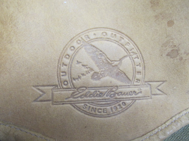 lot 113 image: Large Eddie Bauer Tote Leather Canvas Bag