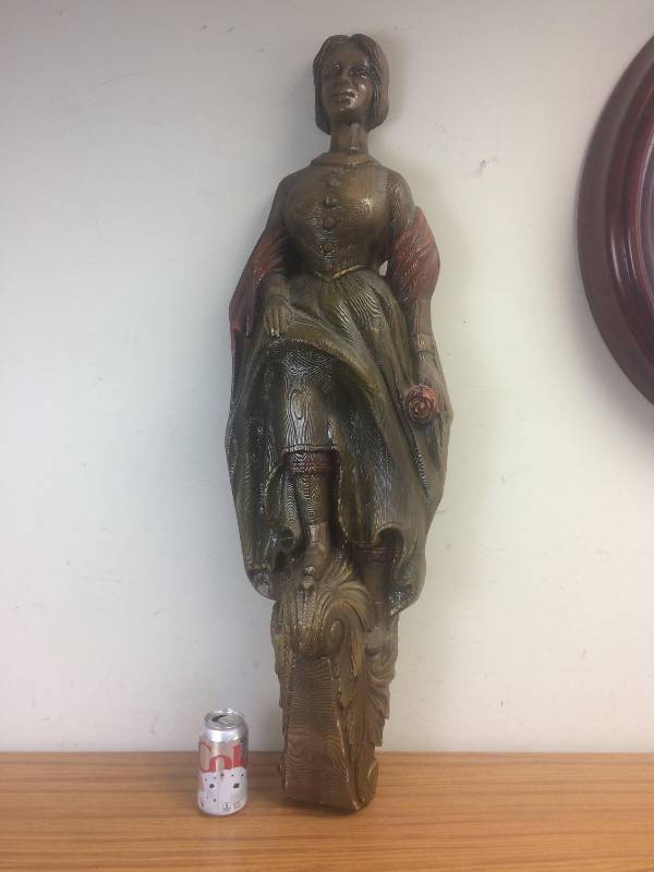 lot 117 image: LARGE Vintage Burwood Figural Ships Mast Head