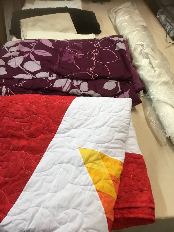 Badlands Quilt - with a Flame, Small Throw, Shower Curtain, Twin Comforter, Cloth