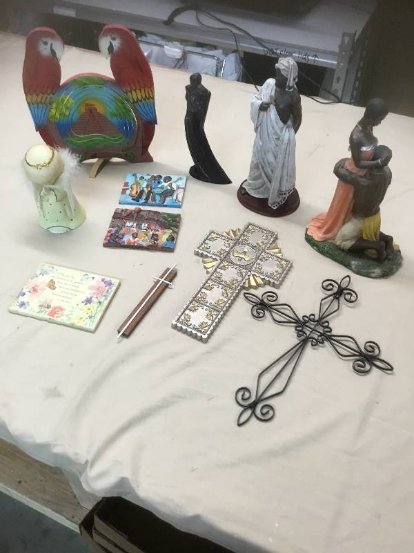 Religious Items - Figurines and Crosses plus mexico decoration