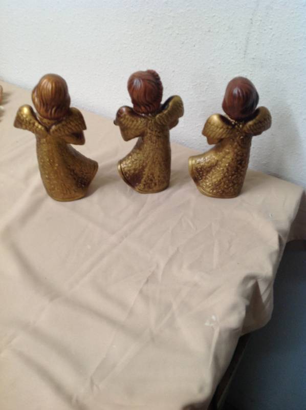 Vintage - Three Golden Angels - Hand Made In Japan