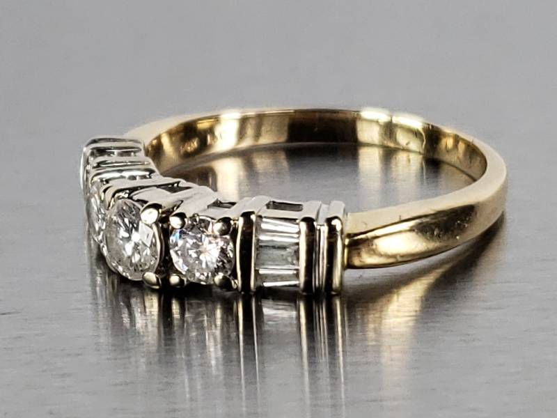 lot 29 image: Natural Diamond Two-toned 14k Gold Ring - $4200 Retail