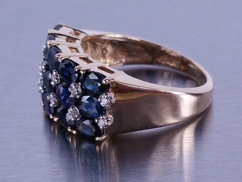 lot 33 image: Sapphire and Diamond Ring in 14k Gold - $3195 Retail