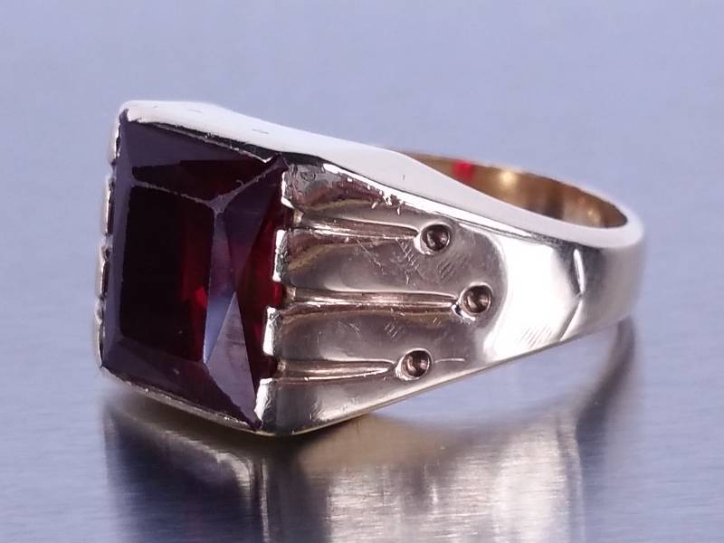 lot 37 image: 5ct Ruby Ring in Yellow Gold - $3500 Retail