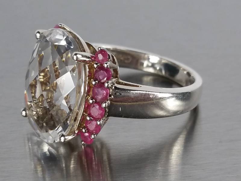 lot 78 image: Ruby Sterling Silver Ring